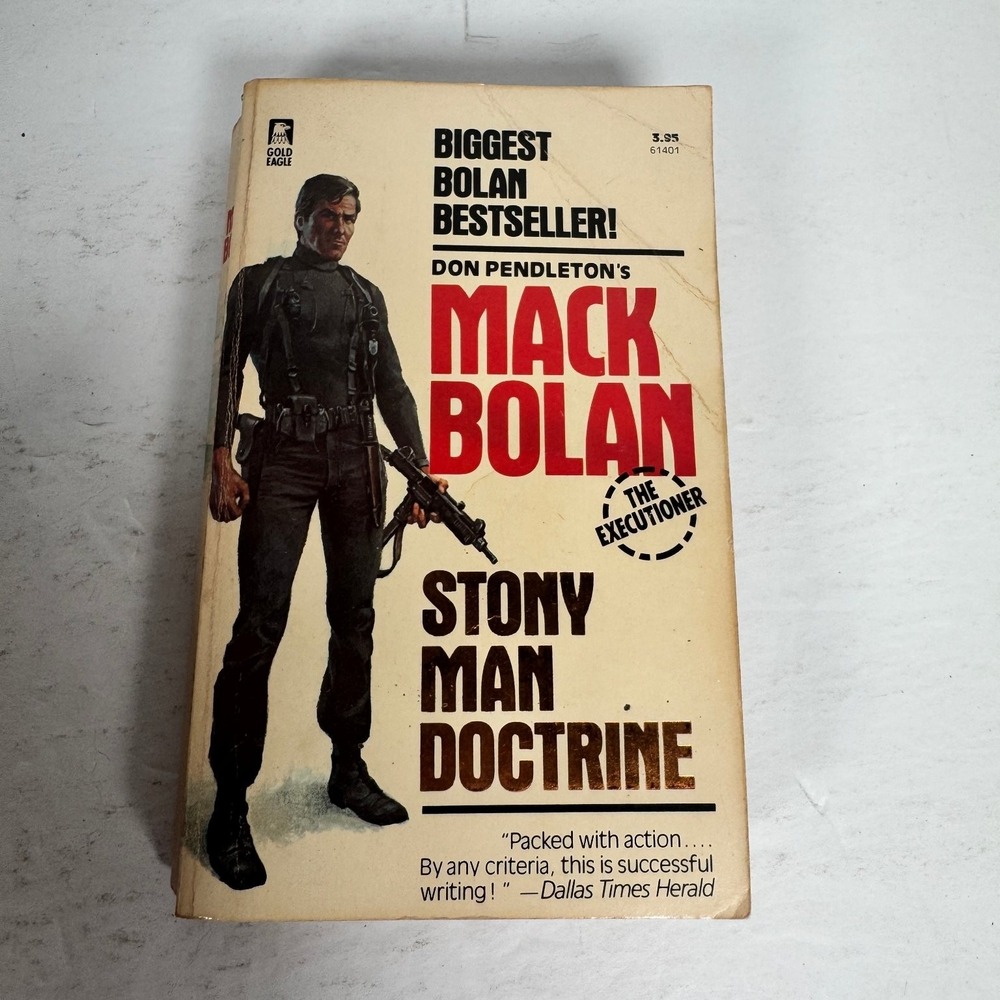 Mack Bolan Stony Man Doctrine Don Pendleton 1983 First‎ Edition Gold Eagle